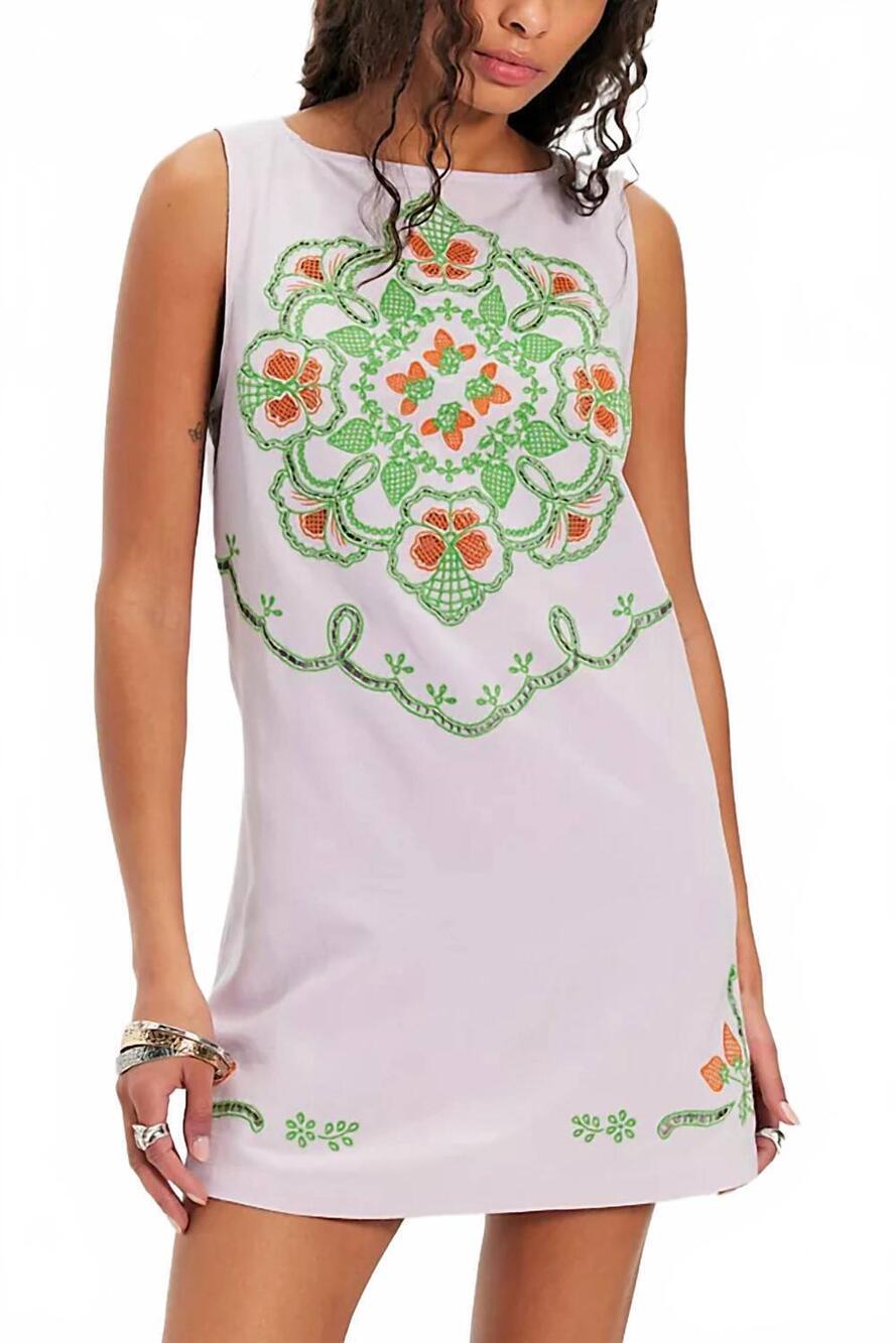 NEW FREE PEOPLE electric garden mini dress in lavender